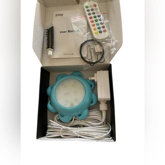 Fitop LED Pool Light With Remote Color Options App Control Bright Lights - Picture 2 of 5